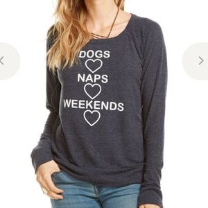 Chaser LA Dogs Naps + Weekends Sweatshirt